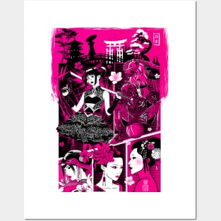 Pink Geisha Posters and Art